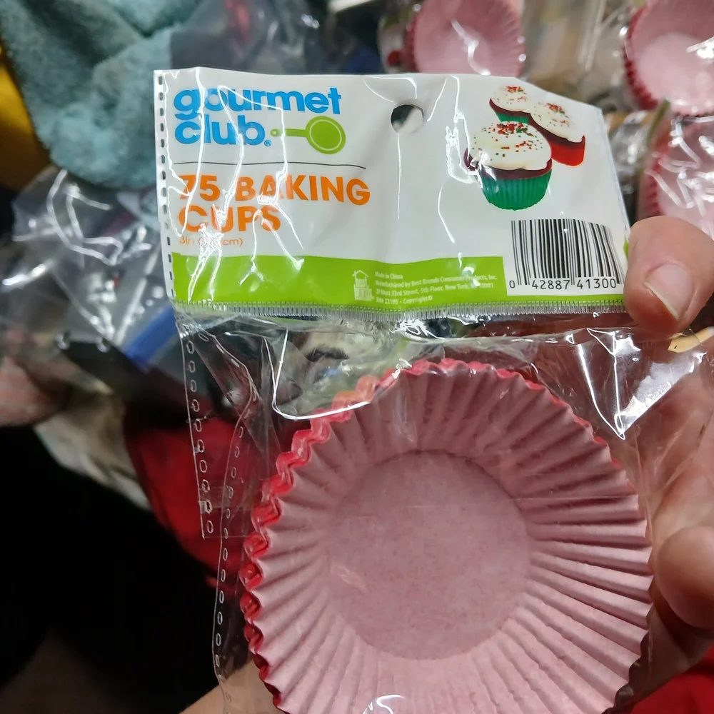 Gourmet Club Red Baking Cups - Pack of 75 X5 Packs